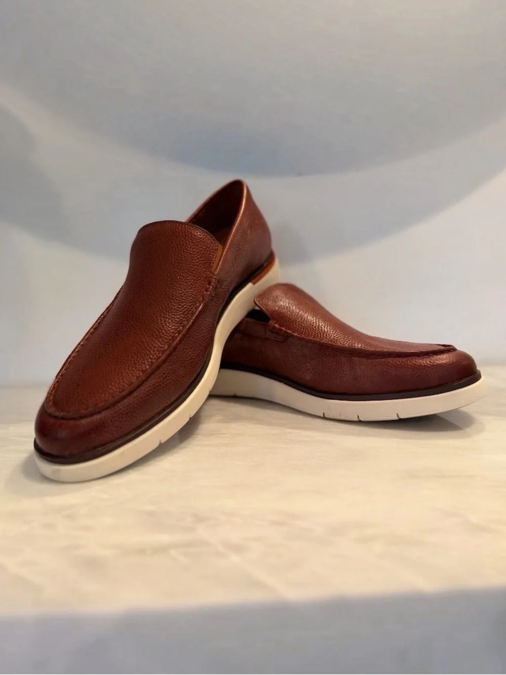 Allen Edmonds Carson Venetian Loafers Men’s 12 EEE Chili Leather Hybrid Slip-On